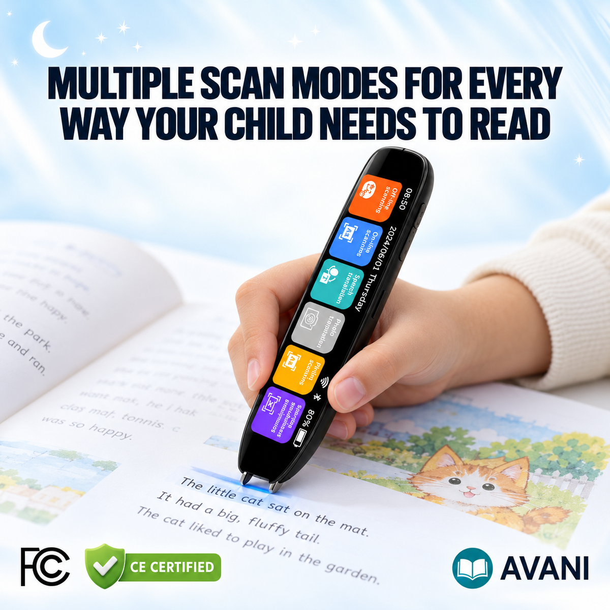 Avani E-Reader — Scan to Speech for Independent Reading