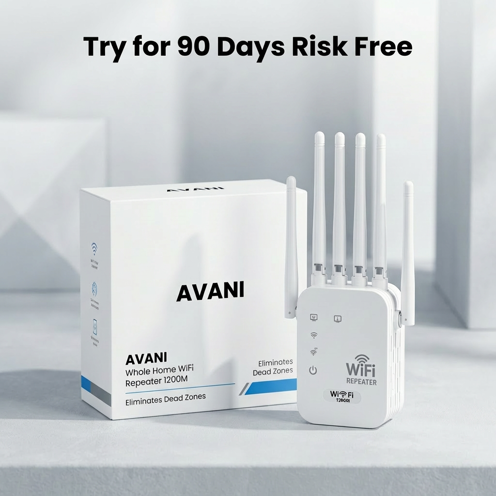 Avani Wifi Extender - Eliminate Dead Zones