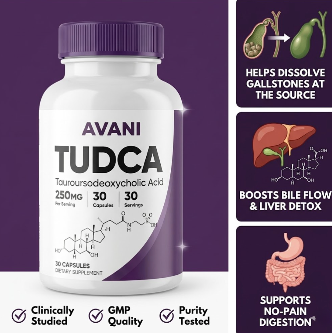 TUDCA — Clinically Studied Gallbladder Support Before You Need Surgery