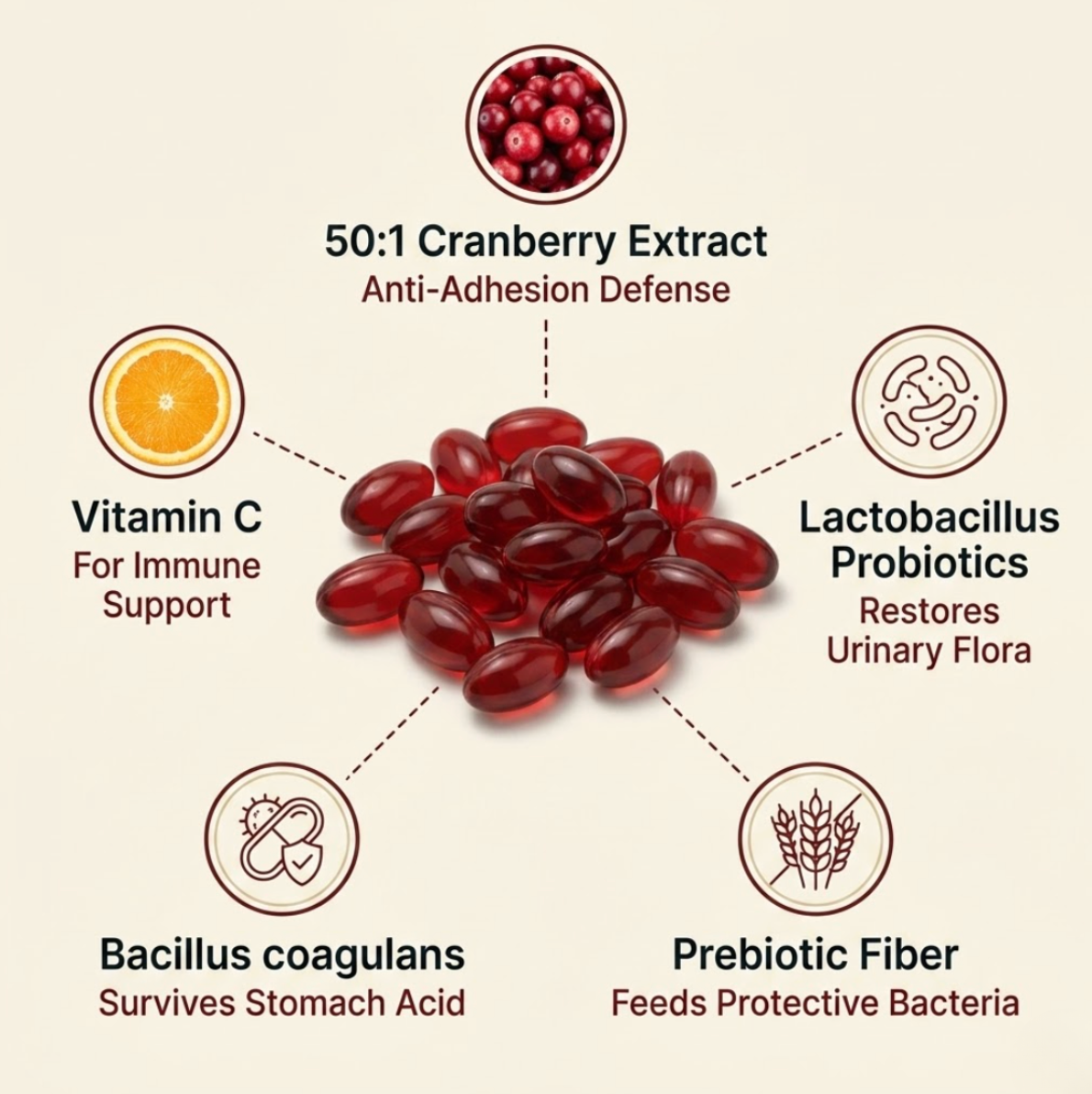 Cranberry Capsules - Urinary & Kidney Defense Formula