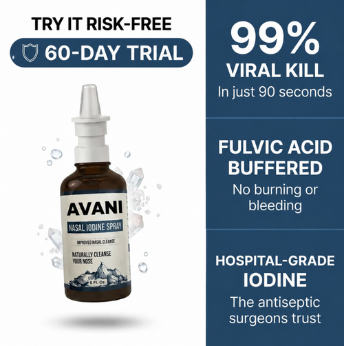 Nasal Iodine Spray - 99% Viral reduction