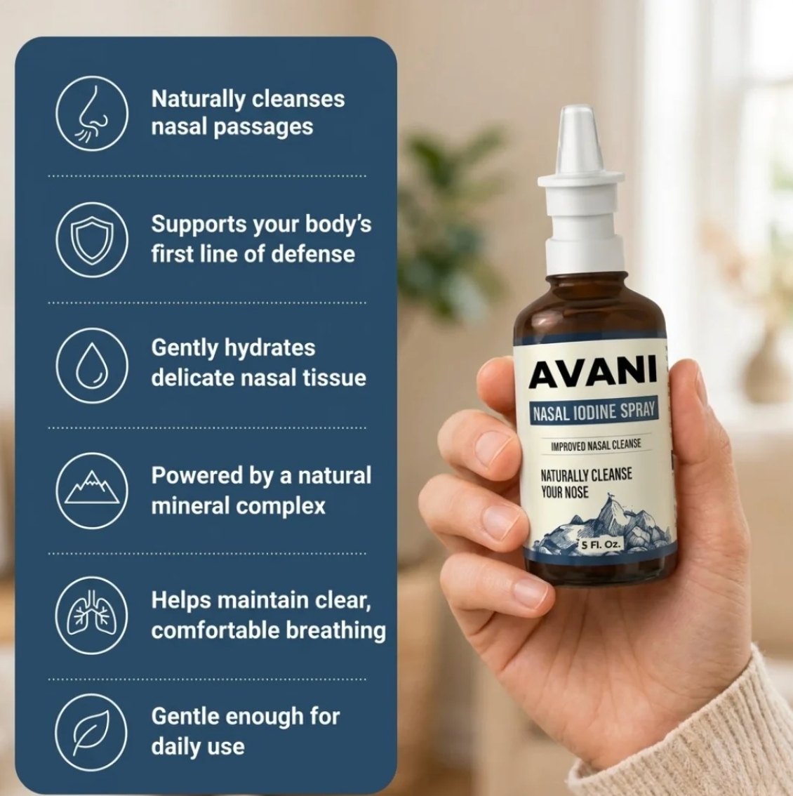 Nasal Iodine Spray - 99% Viral reduction