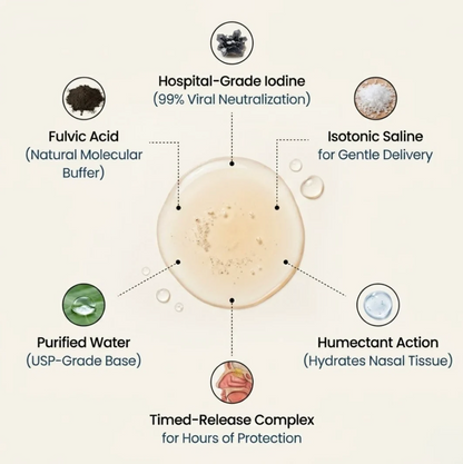 Nasal Iodine Spray - 99% Viral reduction