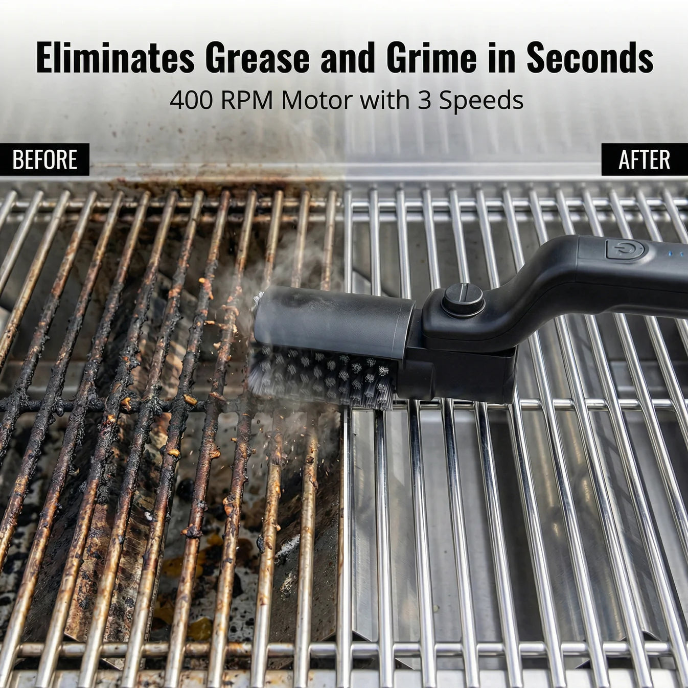 BristleGuard Pro™ Electric Grill Brush